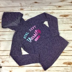 Girls Long Sleeve Zipper Pullover Hoodie
